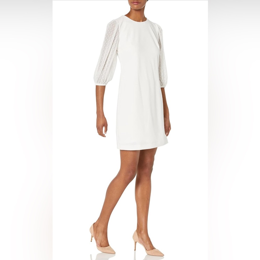 DKNY Women's Long Combo Sleeve Sheath